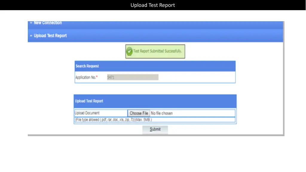 upload test report 1