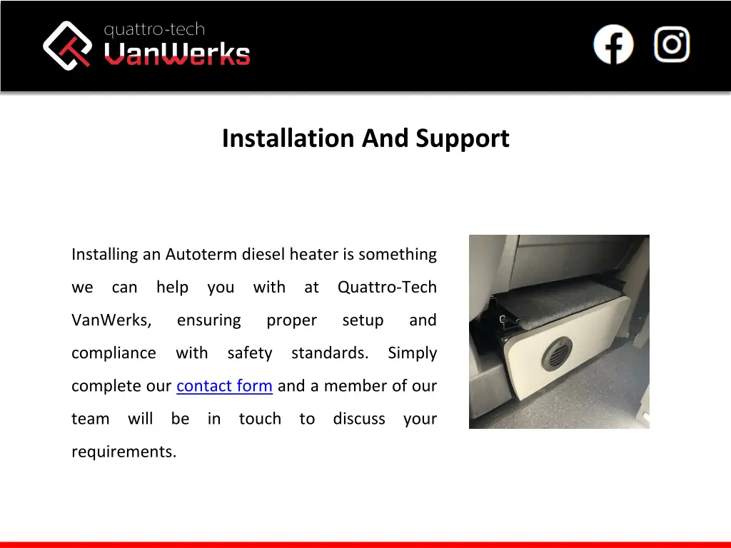 installation and support