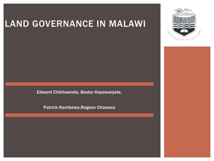 land governance in malawi