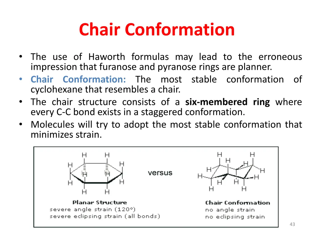 chair conformation