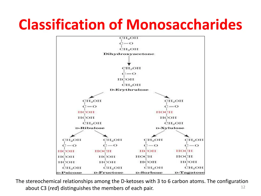 classification of monosaccharides 2