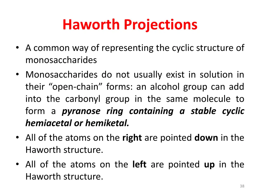 haworth projections