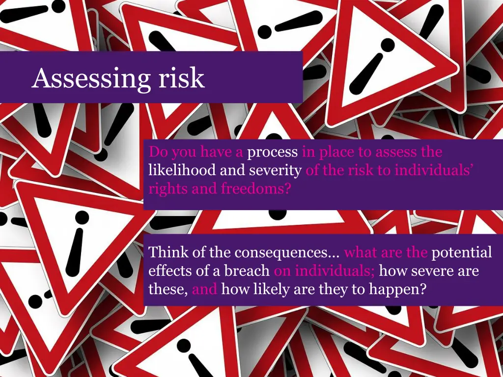 assessing risk