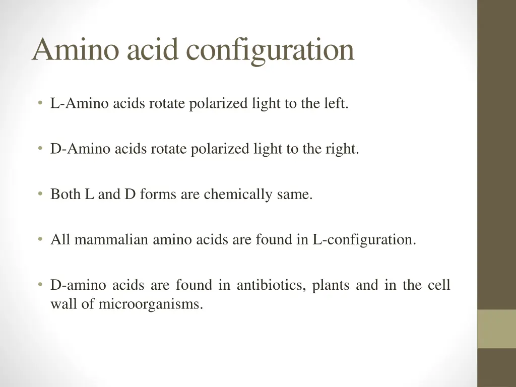 amino acid configuration 1