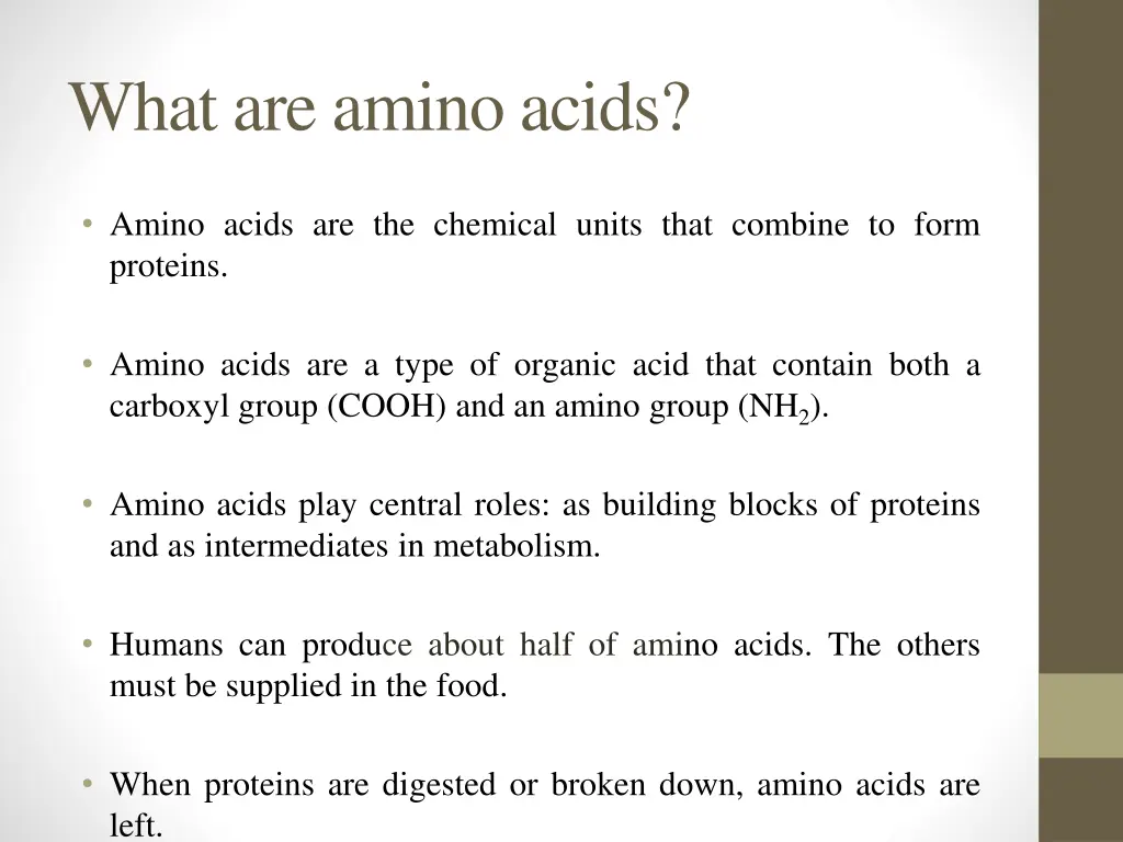 what are amino acids