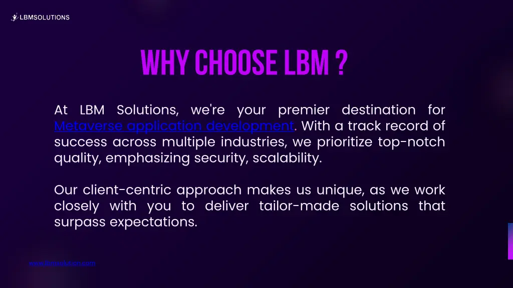 why choose lbm