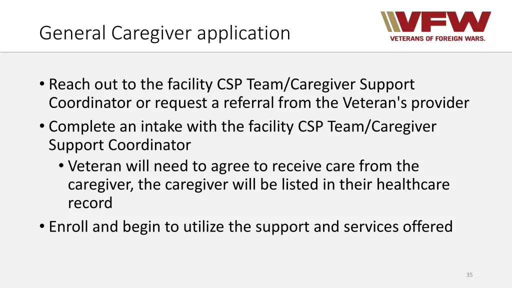 general caregiver application