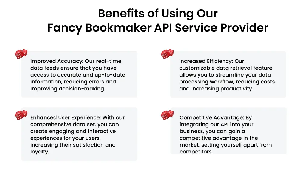 benefits of using our fancy bookmaker api service