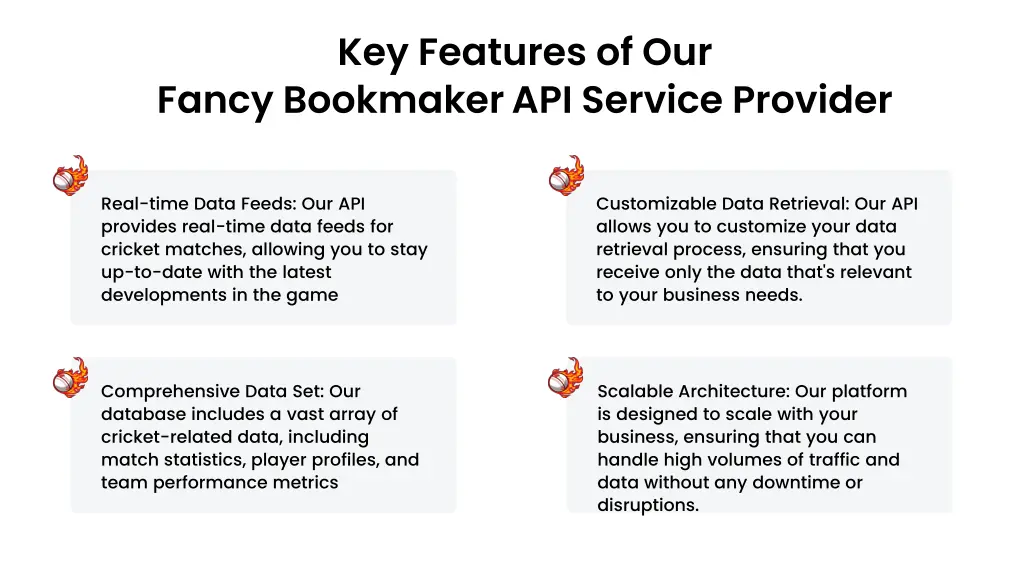 key features of our fancy bookmaker api service