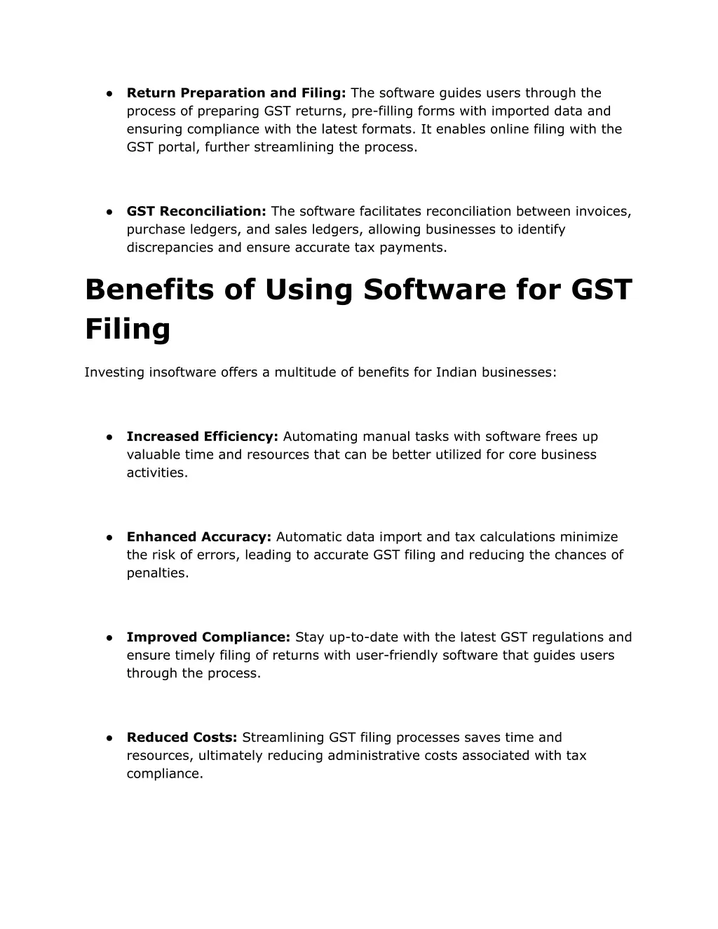 return preparation and filing the software guides