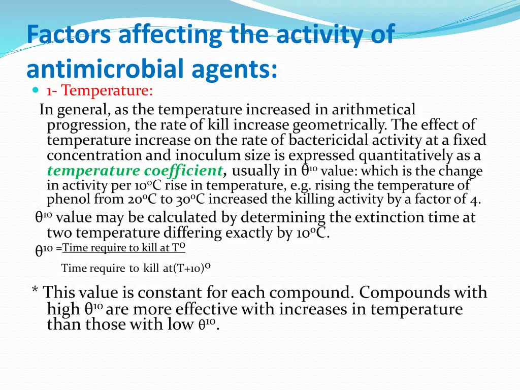 factors affecting the activity of antimicrobial