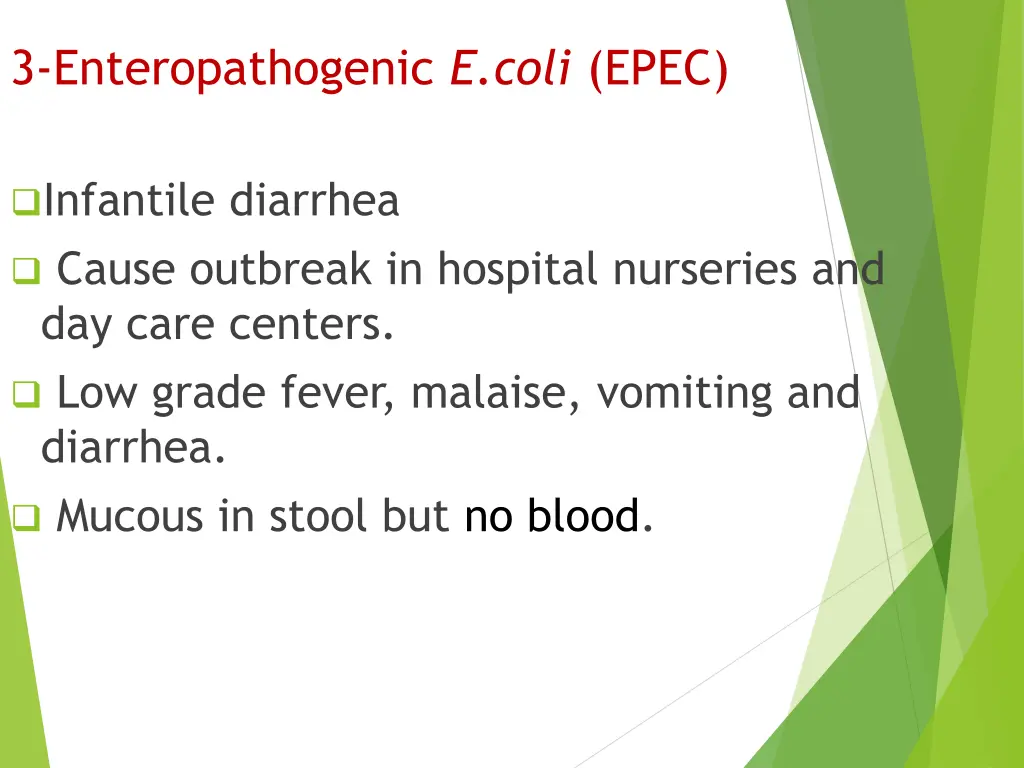 3 enteropathogenic e coli epec