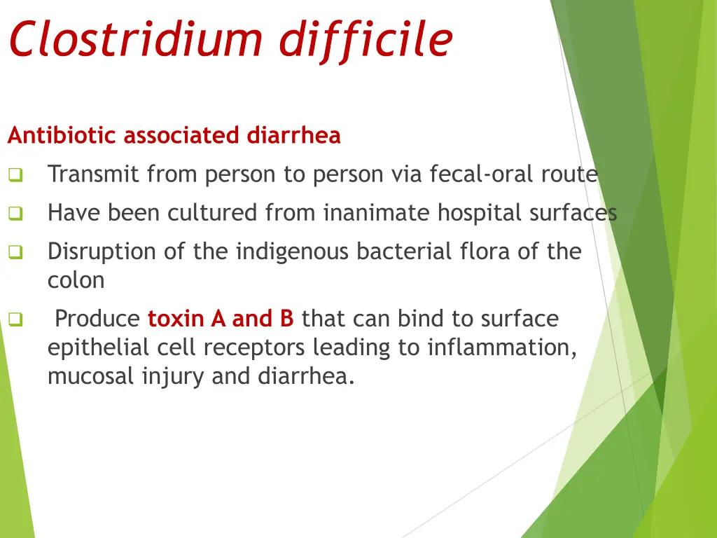 clostridium difficile