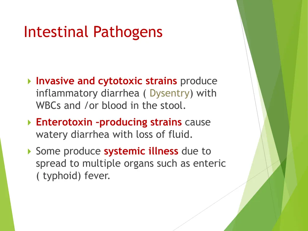 intestinal pathogens