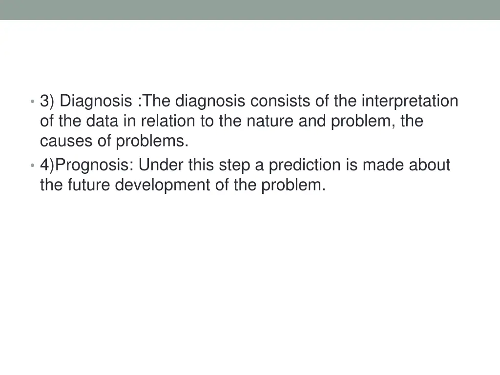 3 diagnosis the diagnosis consists