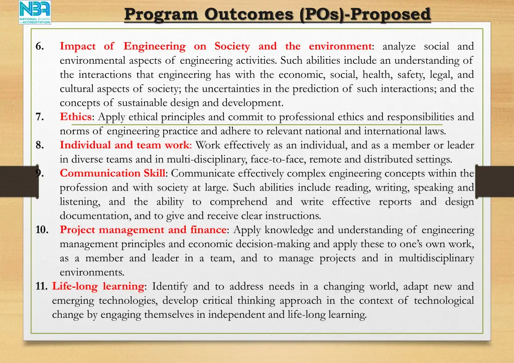 program outcomes pos proposed 1