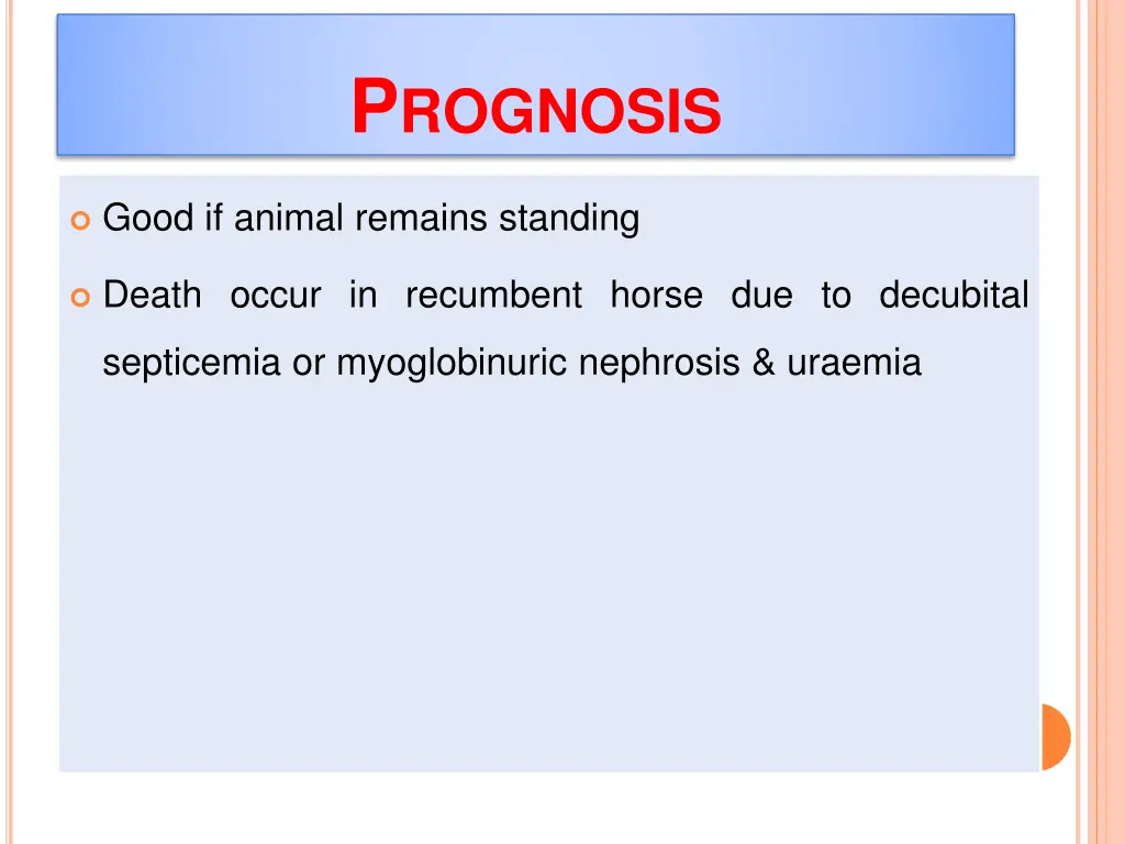 p rognosis