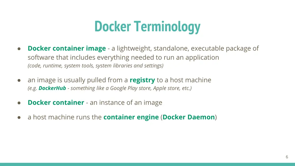 docker terminology