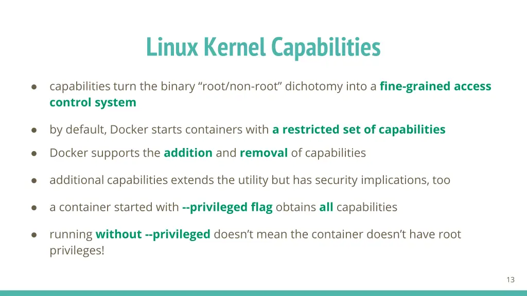 linux kernel capabilities