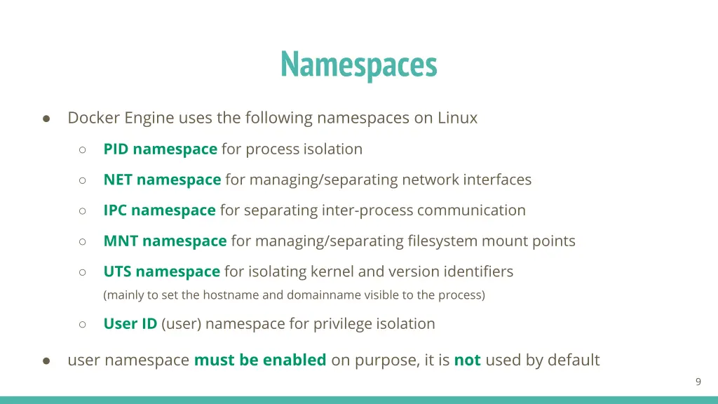 namespaces