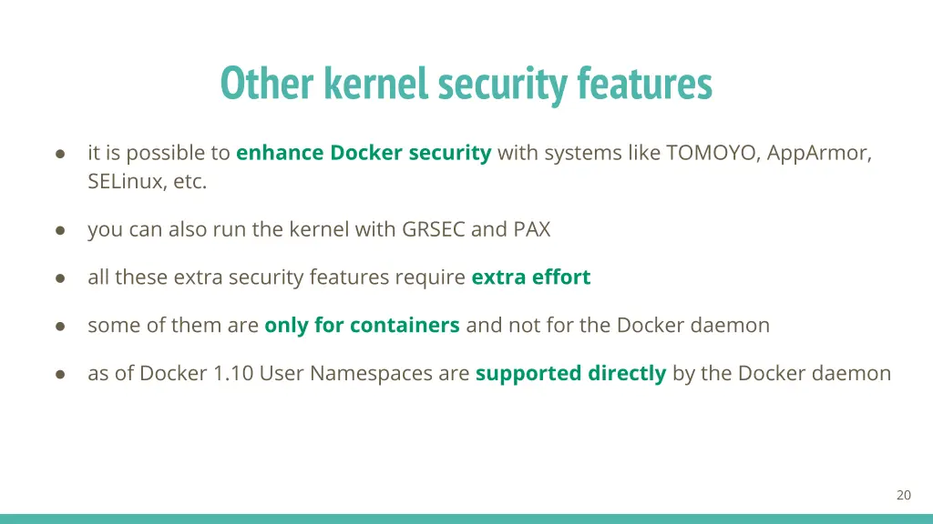 other kernel security features