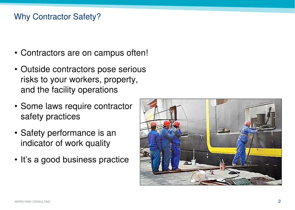 why contractor safety