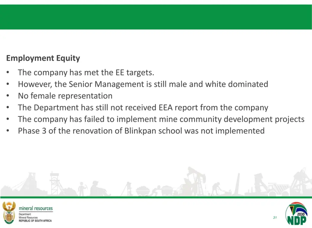 employment equity the company