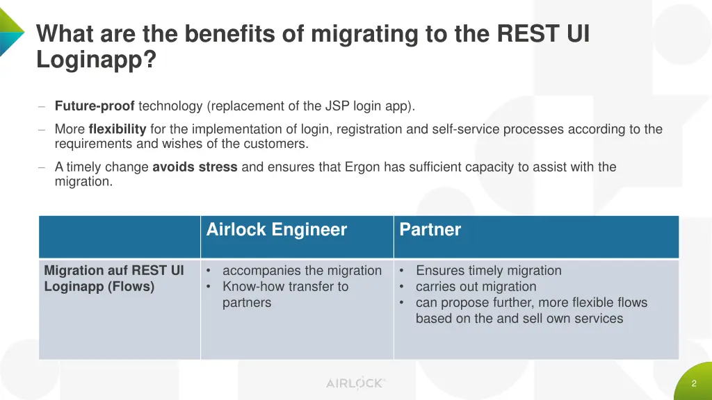 what are the benefits of migrating to the rest