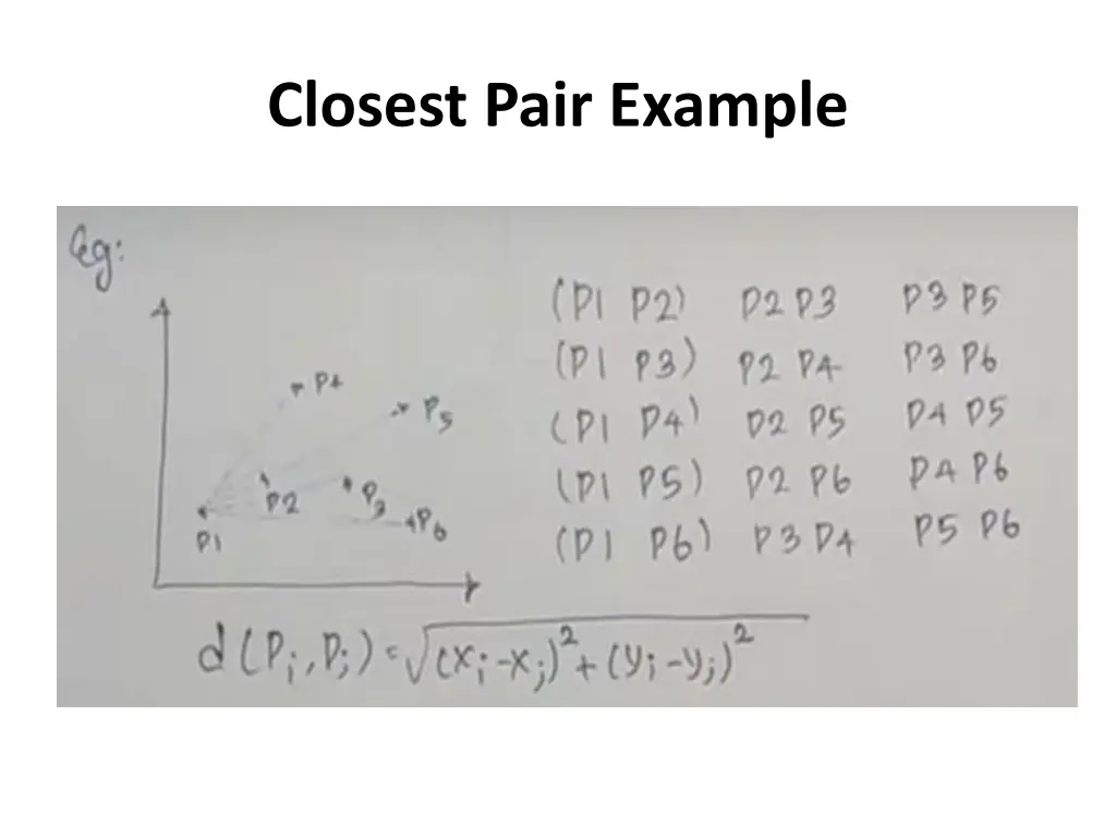 closest pair example