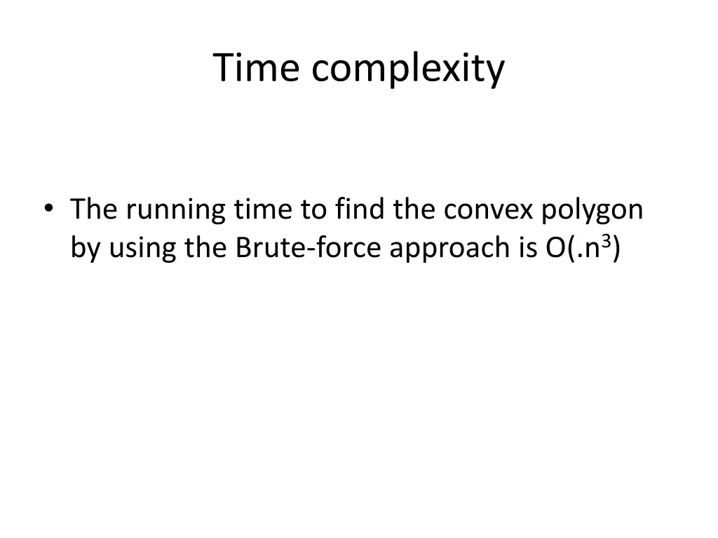 time complexity