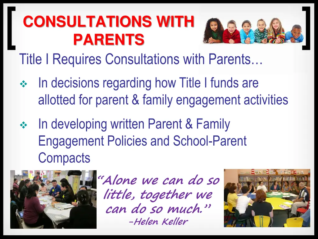 consultations with parents title i requires