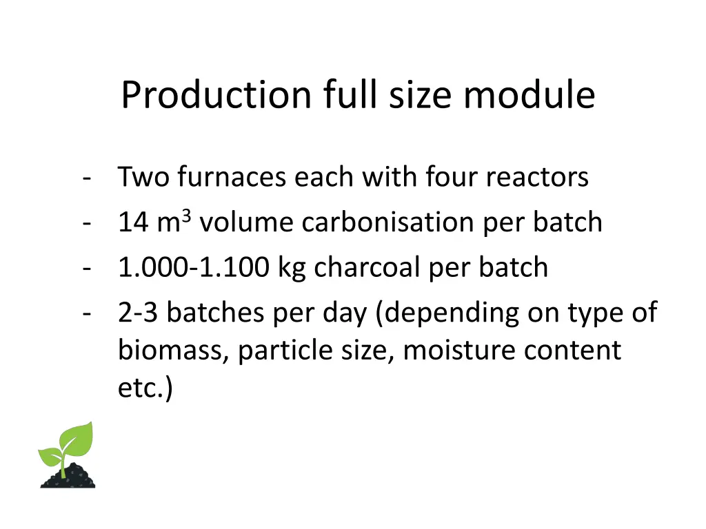 production full size module