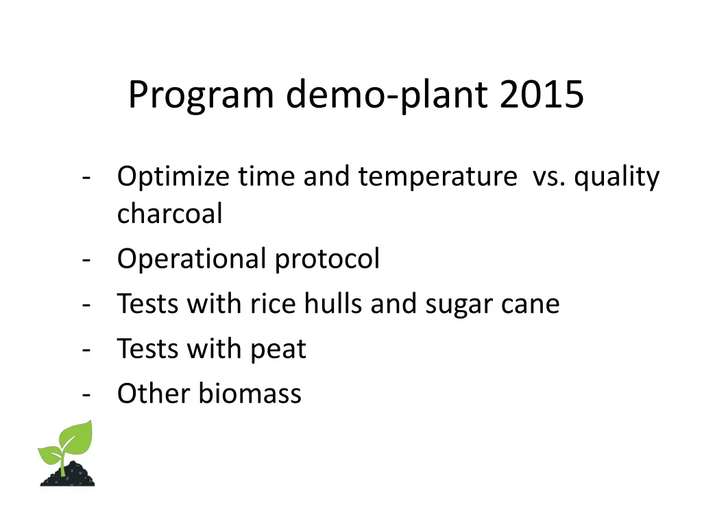 program demo plant 2015