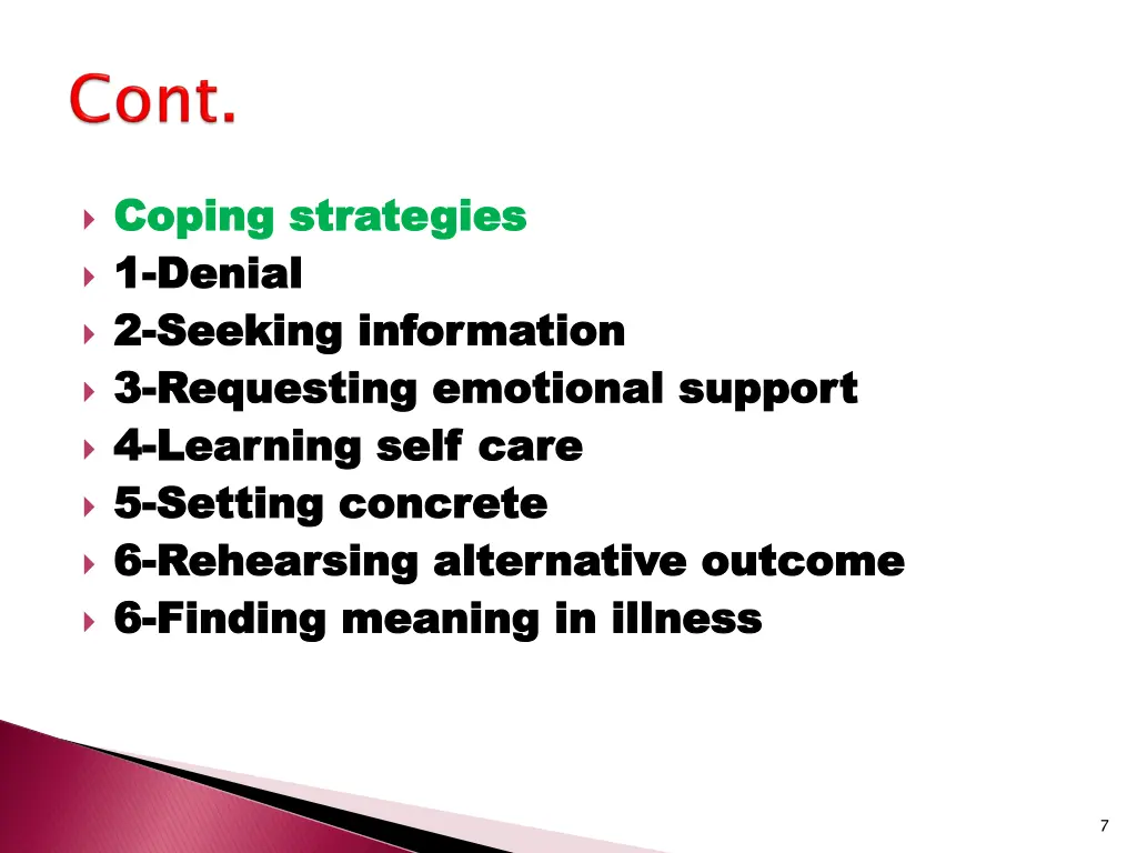 coping strategies coping strategies 1 1 denial