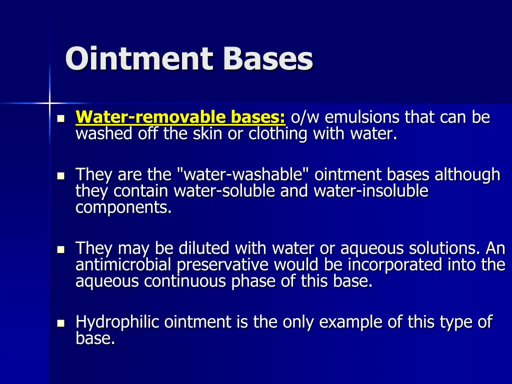 ointment bases 6