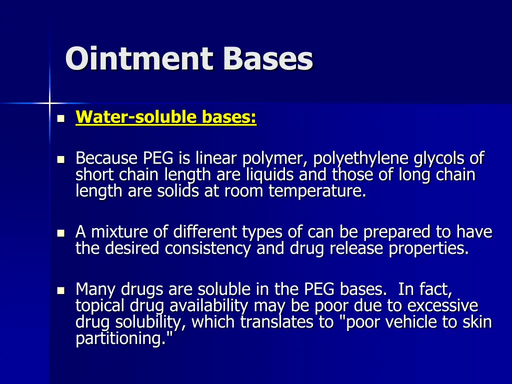 ointment bases 8