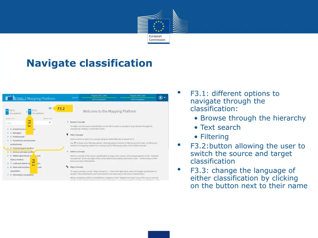 navigate classification