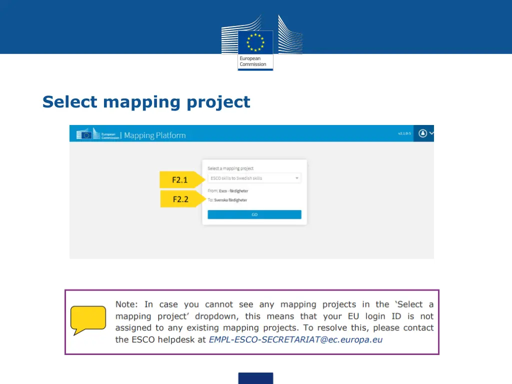 select mapping project