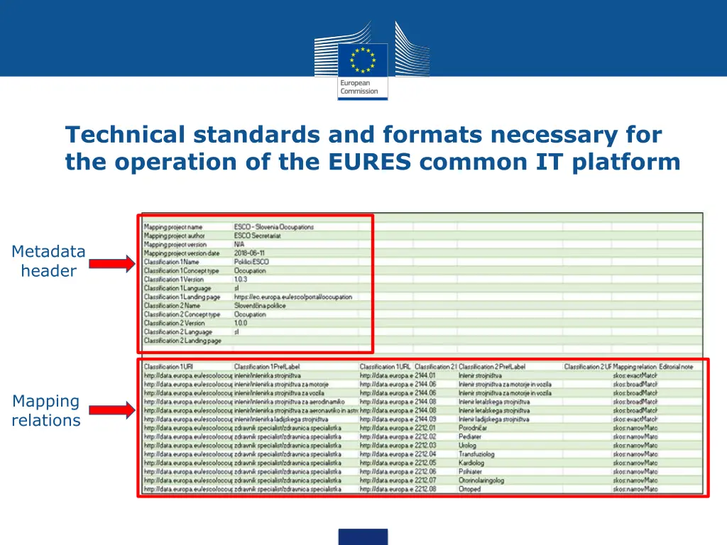 technical standards and formats necessary