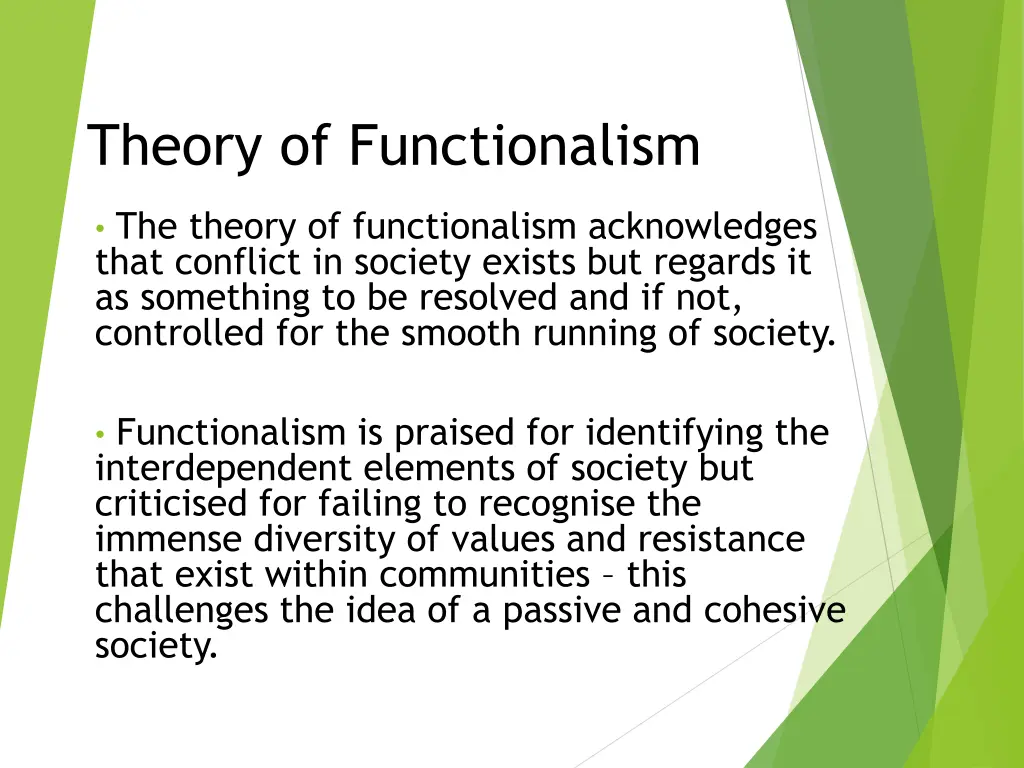 theory of functionalism 2