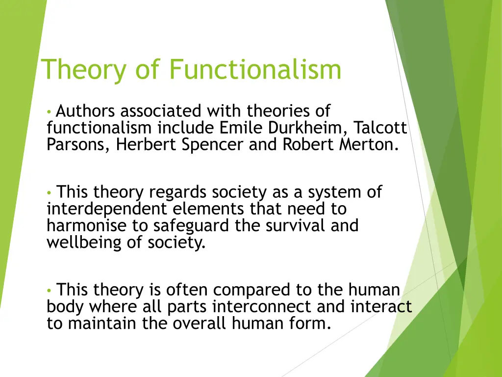 theory of functionalism