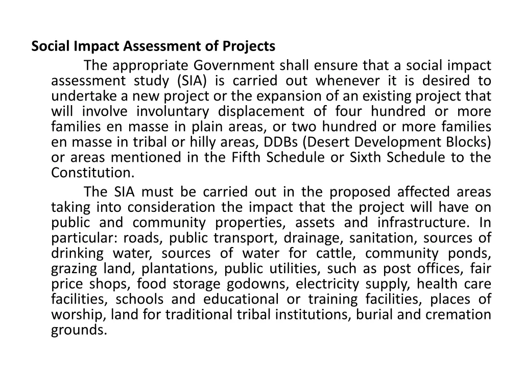 social impact assessment of projects