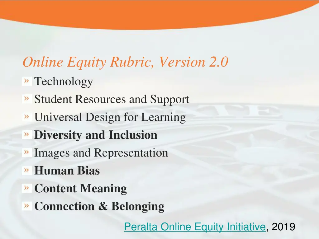 online equity rubric version 2 0 technology