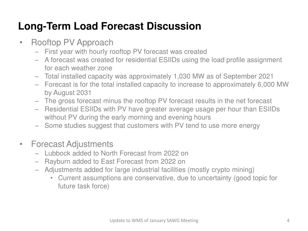 long term load forecast discussion 2