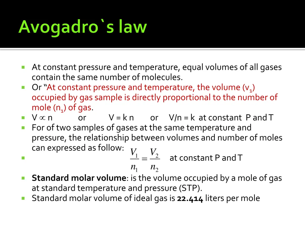 at constant pressure and temperature equal