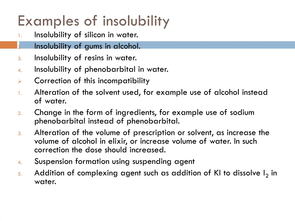 examples of insolubility insolubility of silicon