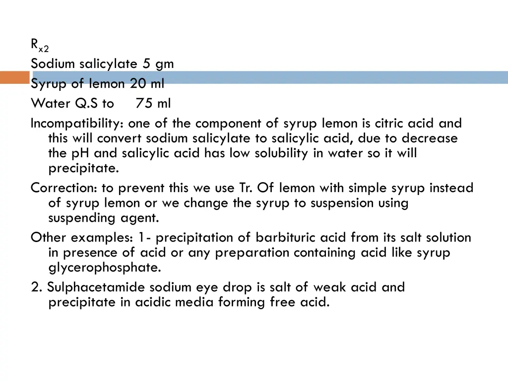 r x2 sodium salicylate 5 gm syrup of lemon