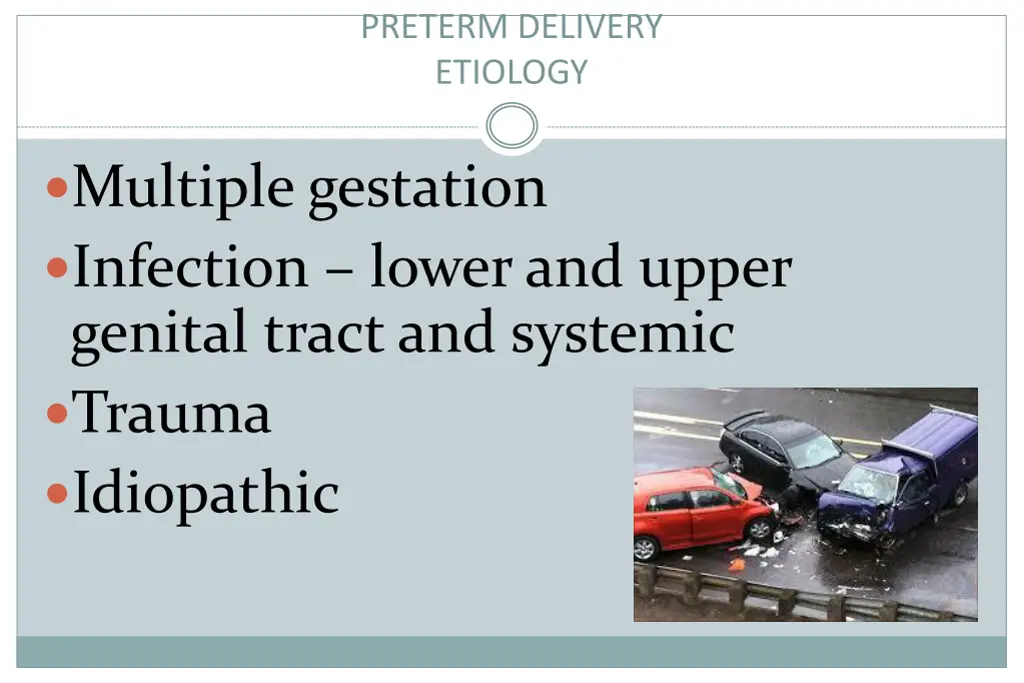 preterm delivery etiology 2