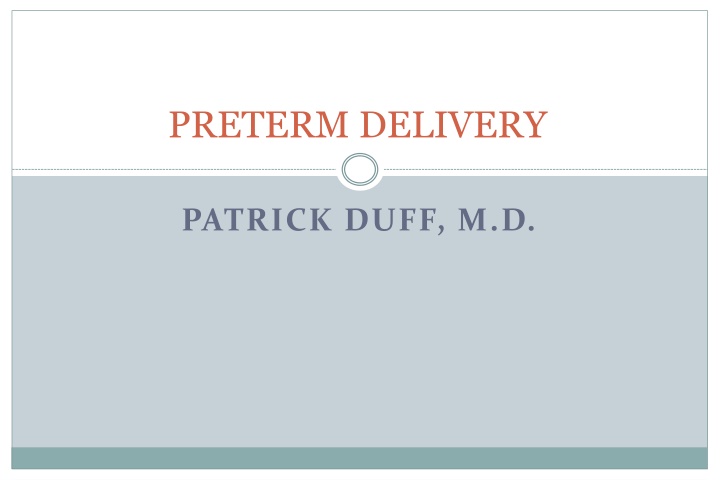 preterm delivery