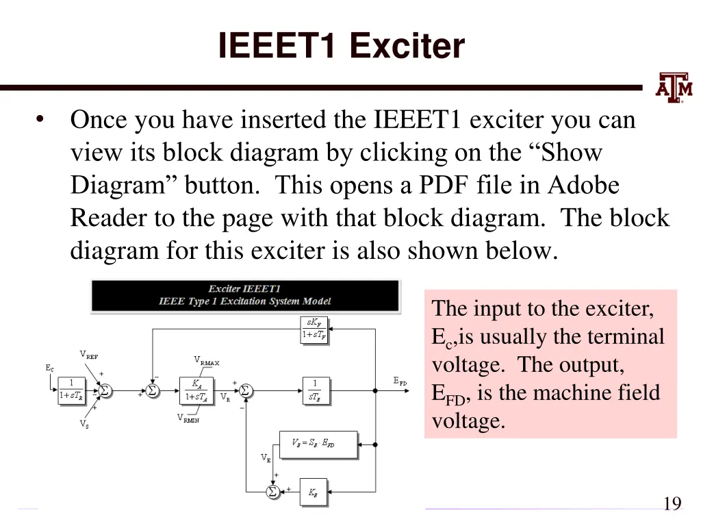 ieeet1 exciter